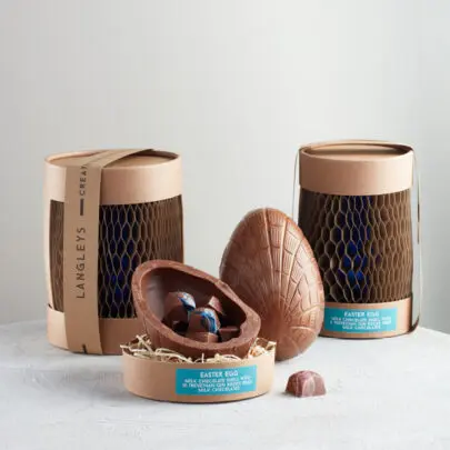 Sustainable plastic-free Easter egg packaging by Flexi-Hex