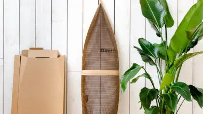 Flexi-Hex plastic-free surfboard packaging