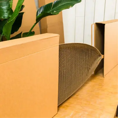 2 sections of the Flexi-Hex surfboard box