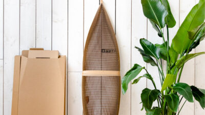 Flexi-Hex plastic-free surfboard packaging