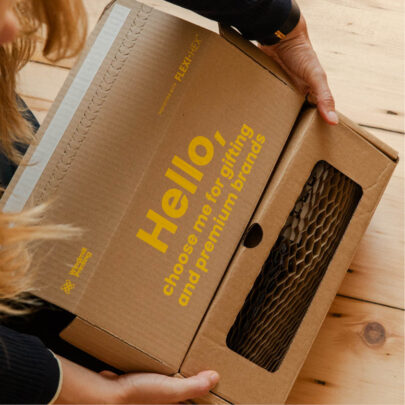 Flexi-Hex paper packaging for gifting and premium bottles