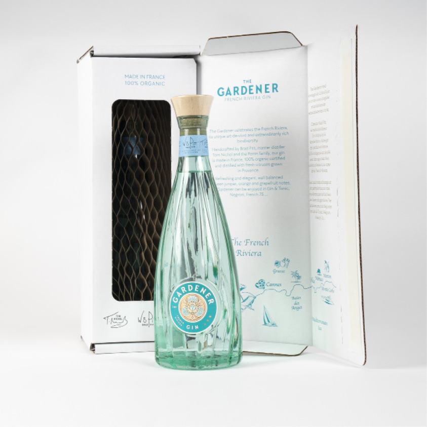 Bespoke Flexi-Hex Window Box for Gardener Gin partnered with Brad Pitt